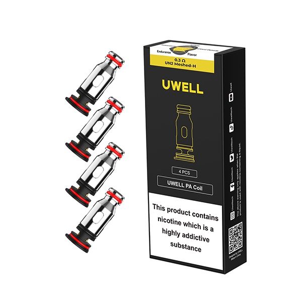Uwell PA Coil (4 Pack) [LW8], Ohm: 0.3 (25-35w)