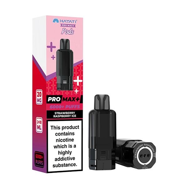 Hayati Pro Max+ 6000+ Refill Pod, Flavour: Strawberry Raspberry Ice