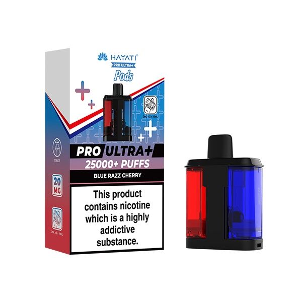 Hayati Pro Ultra 25K Pre-Filled Pod, Flavour: Blue Razz Cherry