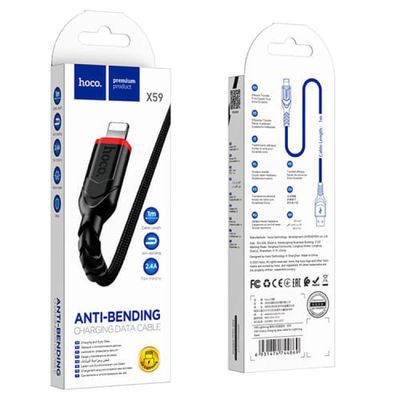 Hoco X59 Victory Charging Data Cable for iPhone in 1M