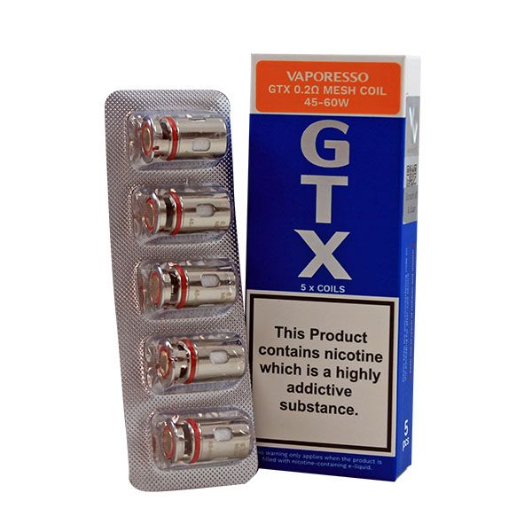 Vaporesso GTX (5 Pack) [LW7], Ohm: 0.2 (45-60w)