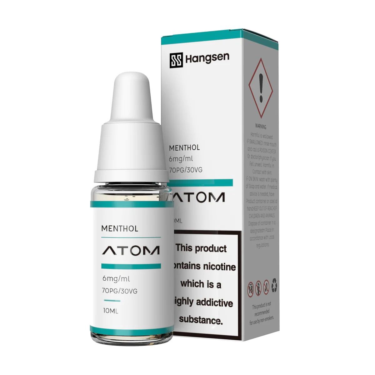 Hangsen Menthol 10ml [13], Nicotine Strength: 0mg