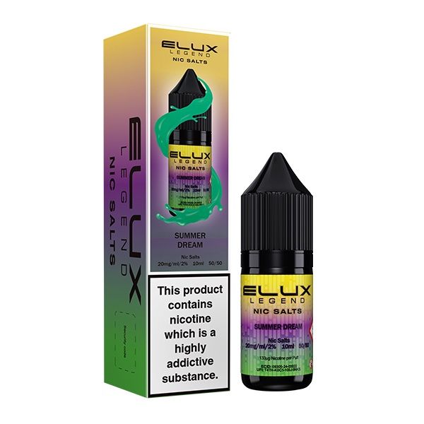 Elux Legends Nic Salts Summer Dream 10ml, Nicotine Strength: 10mg