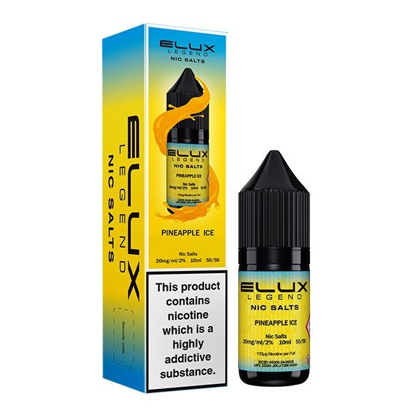 Elux Legends Nic salts Pineapple Ice 10ml, Nicotine Strength: 10mg