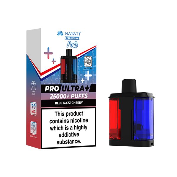 Hayati Pro Ultra 25K Pre-Filled Pod, Flavour: Blue Razz Cherry