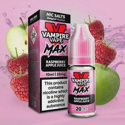 Vampire Vape Max Raspberry Apple Juice 10ml Nic Salt