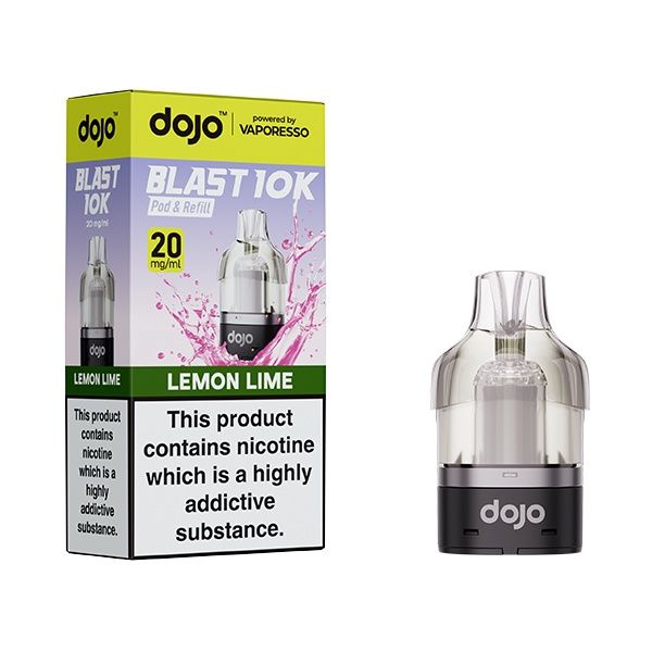 Vaporesso DOJO 10k Prefilled Pod, Flavour: Lemon &amp; Lime