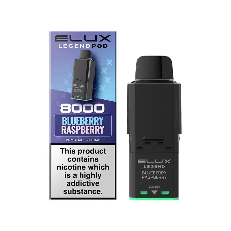 Elux Legend 8000 Pre-filled Pod, Flavour: Blueberry Raspberry