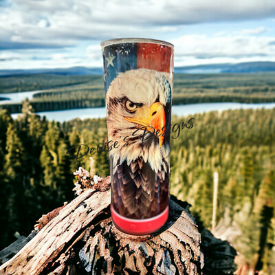 20oz. Bluetooth Speaker Tumbler- American Eagle