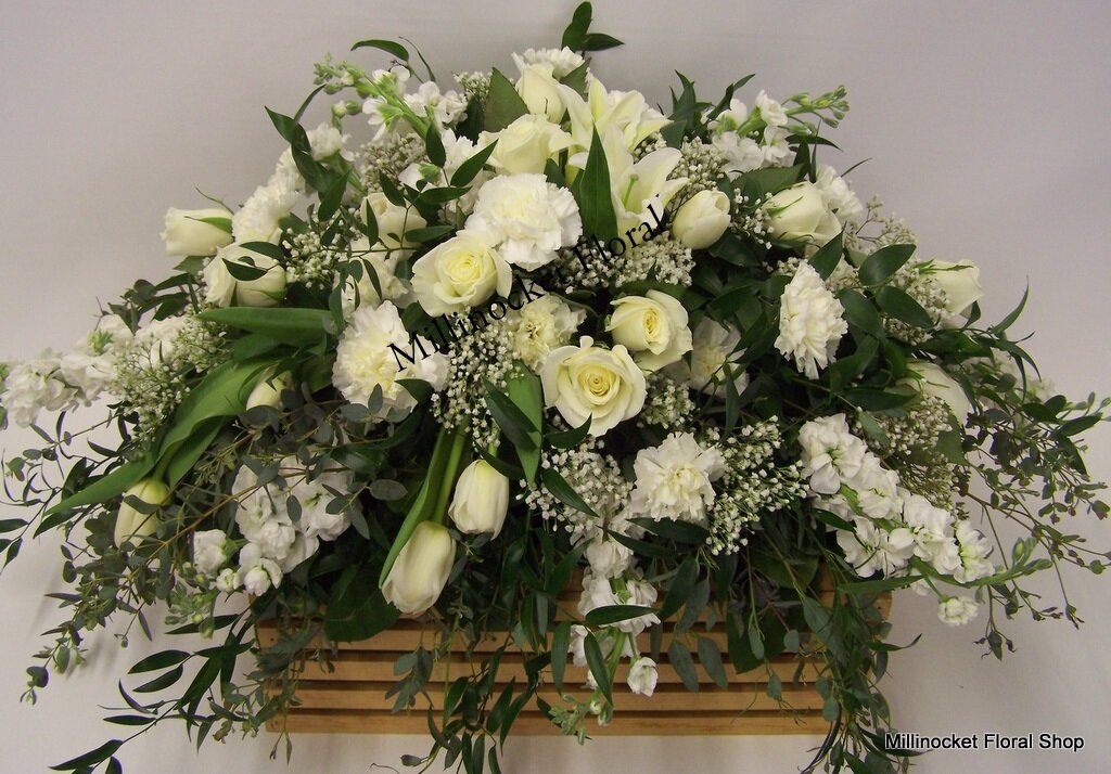 Pure White Casket Spray (Please call to order)