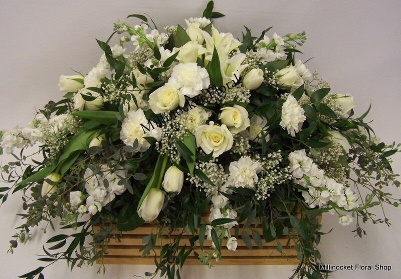 Pure White Casket Spray (Please call to order)