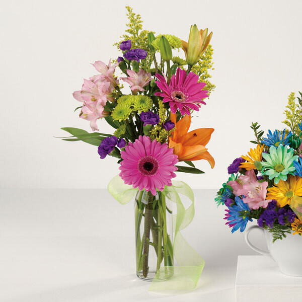 Mixed Flower Bud Vase