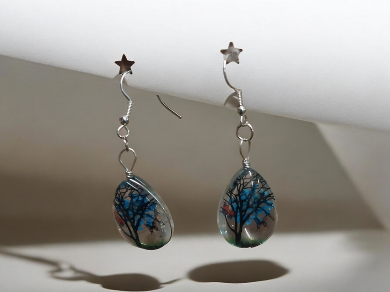 Flower earrings
