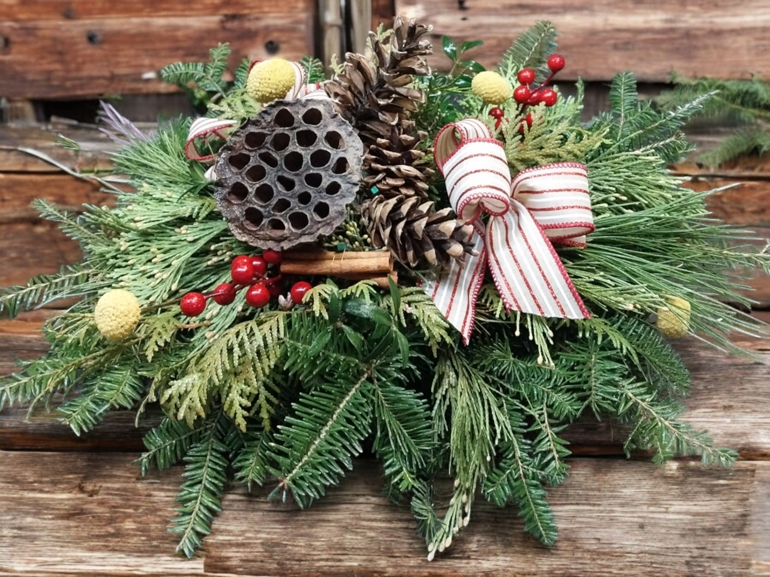 Wanna be woodsy centerpiece