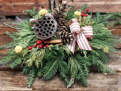 Wanna be woodsy centerpiece