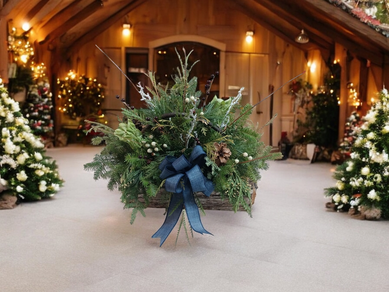 Yule log with handle