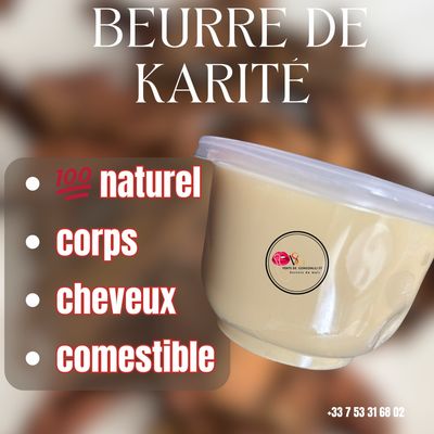 Beurre de karite brut du Burkina Faso ( 200g )