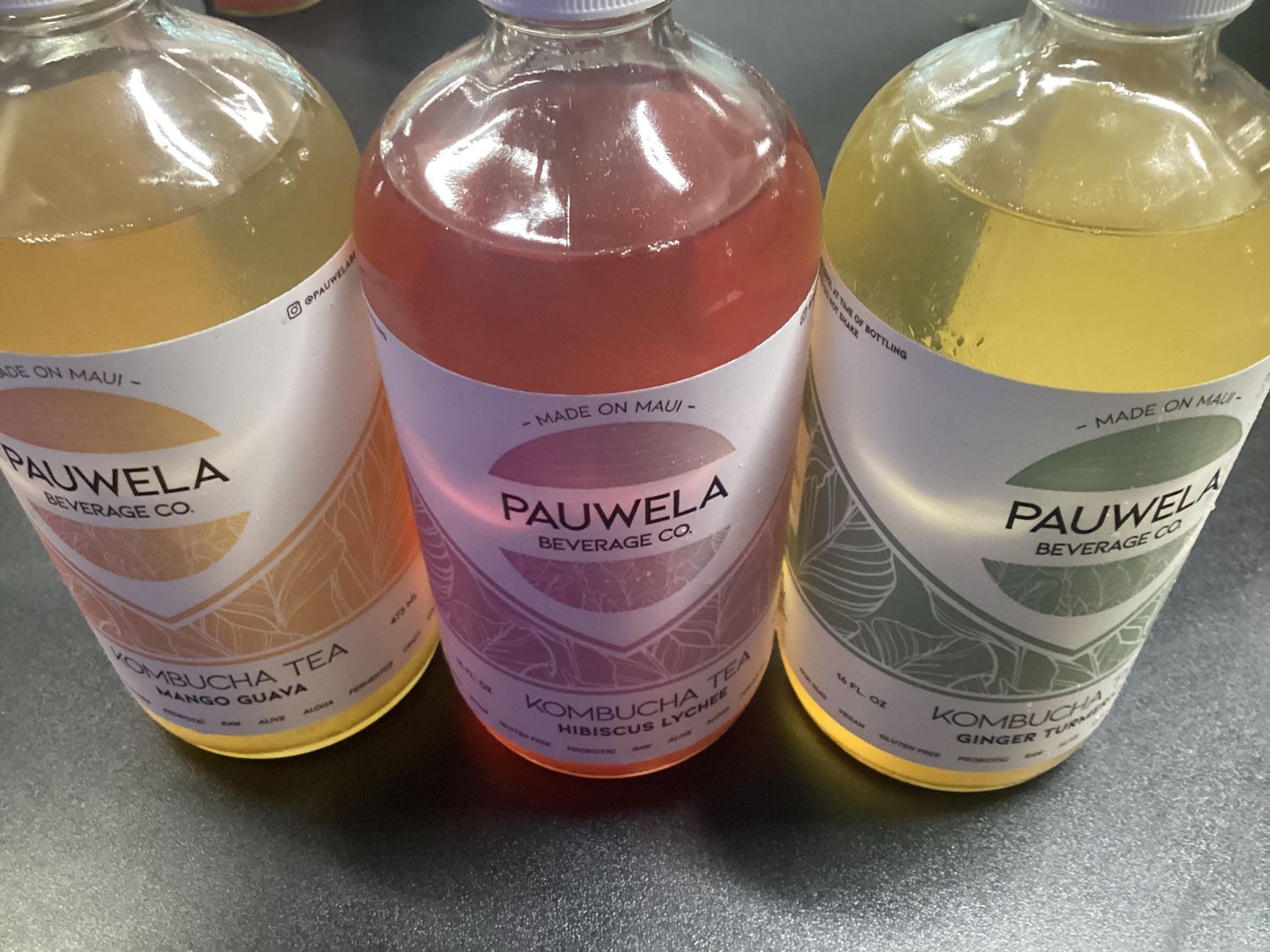 Pauwela Beverage Co.  Kombucha Tea