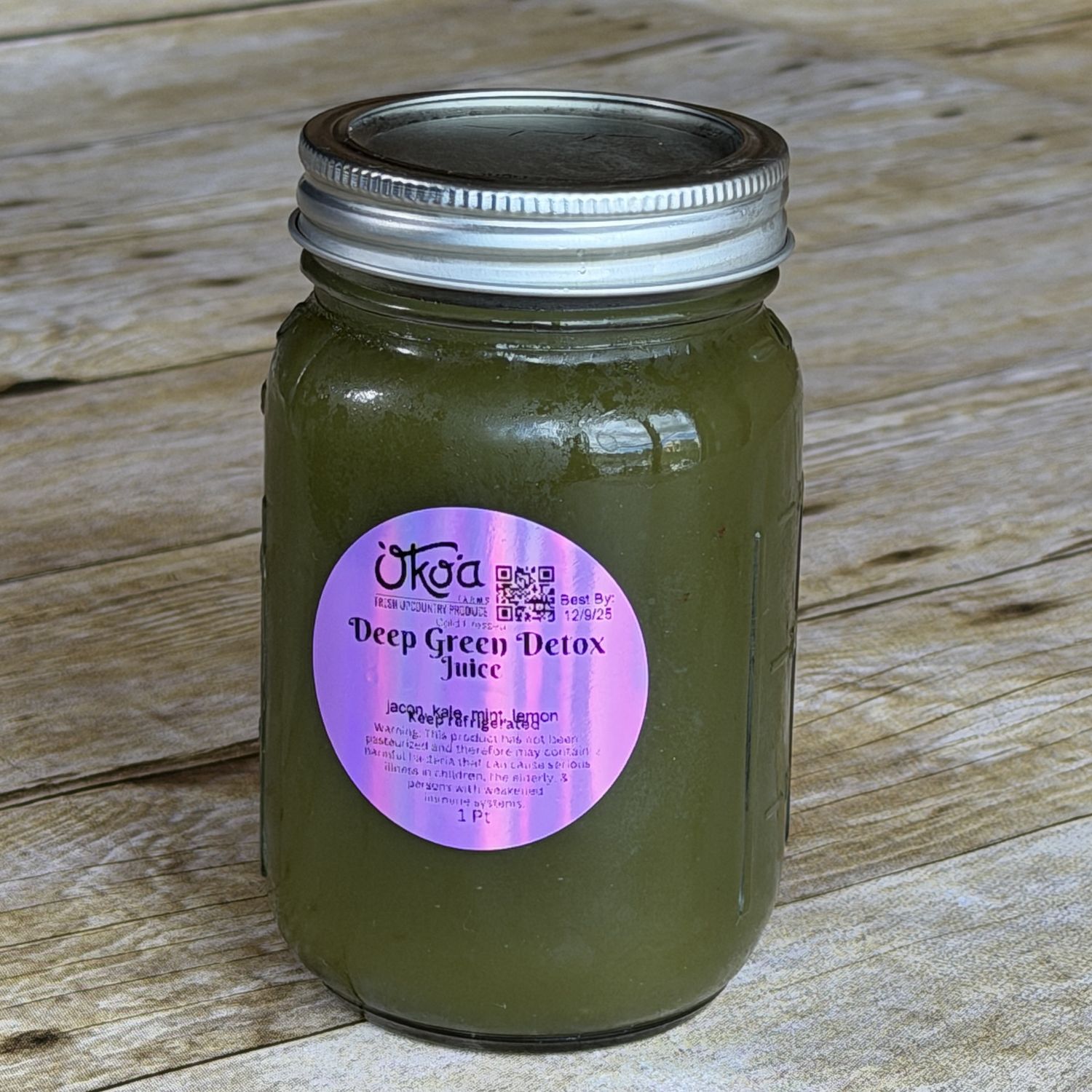 Deep Green Detox Cold-Pressed Juice - pint