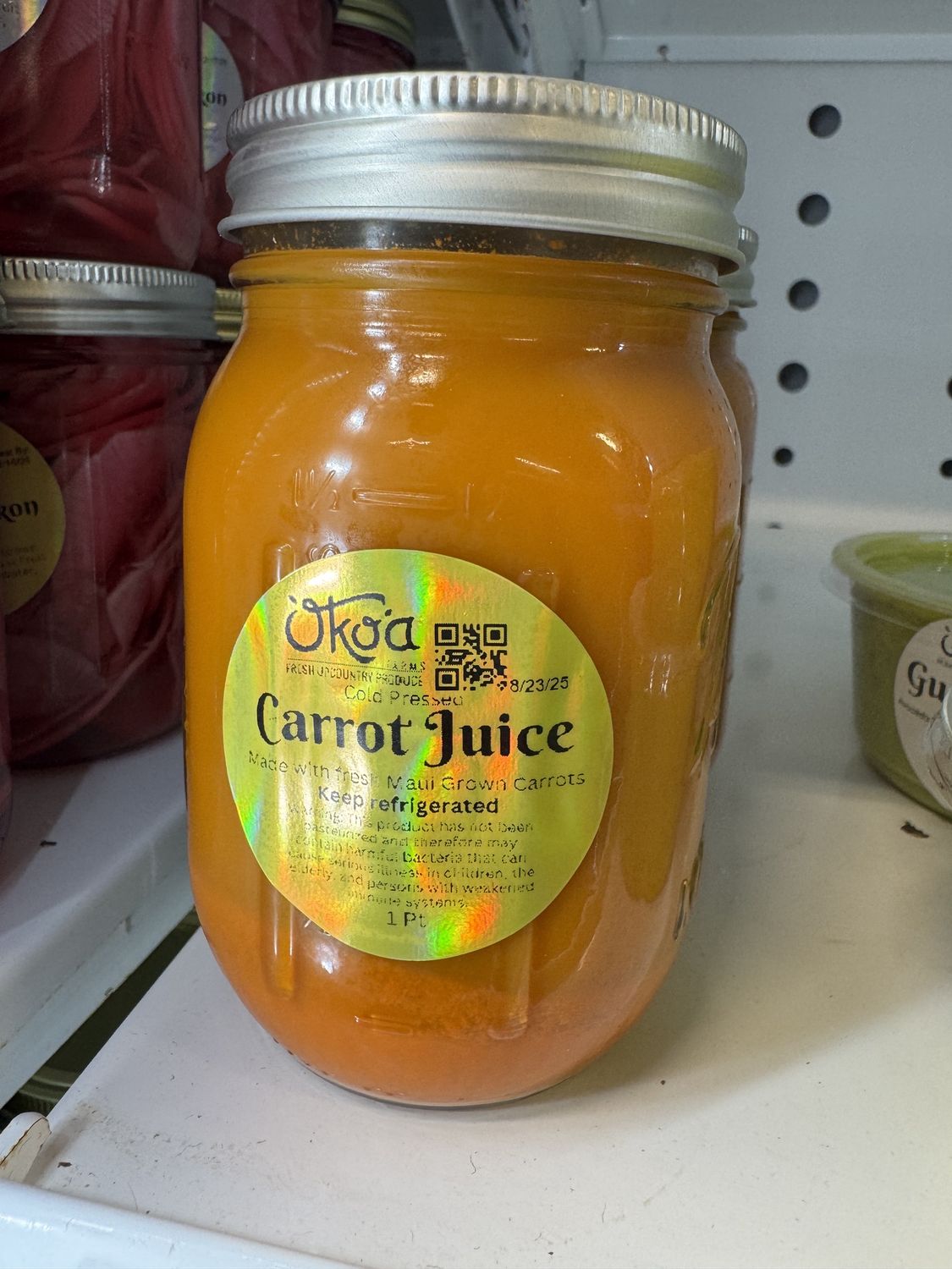 Cold-Pressed Carrot Juice - pint