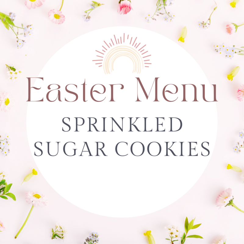 Easter Sprinkled Sugar Cookies (DF) (6 pack)