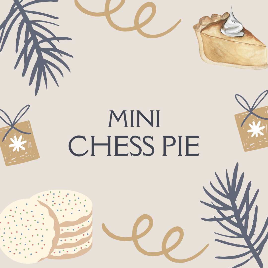 Holiday Mini Chess Pie