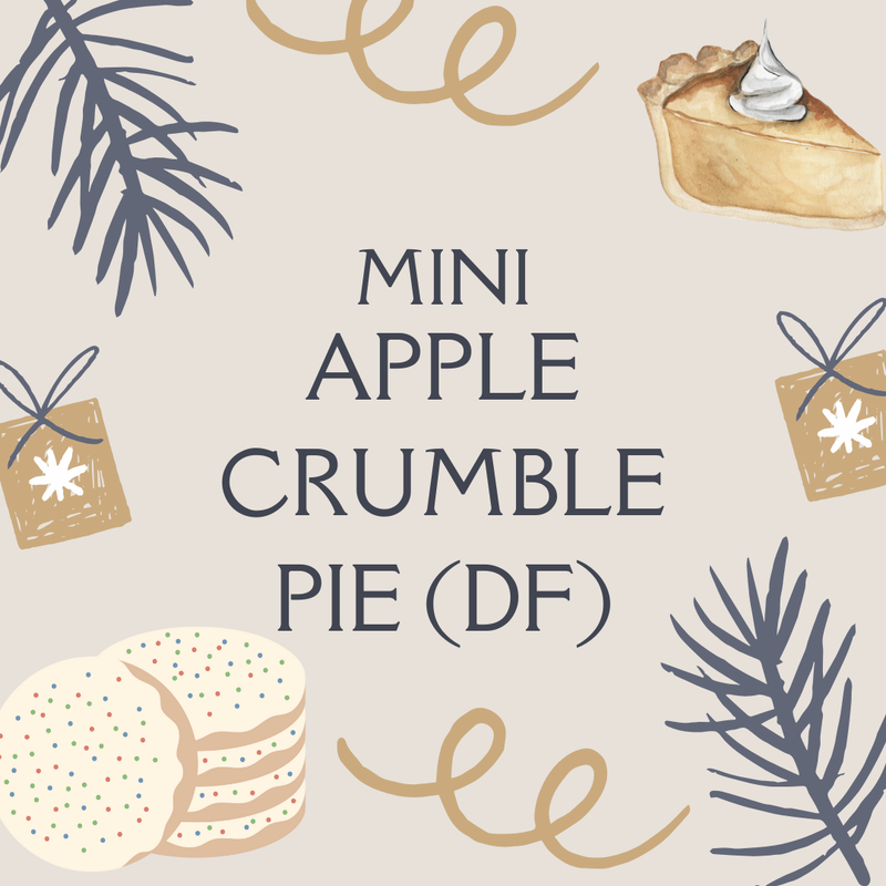 Holiday Mini Apple Crumble Pie (DF)