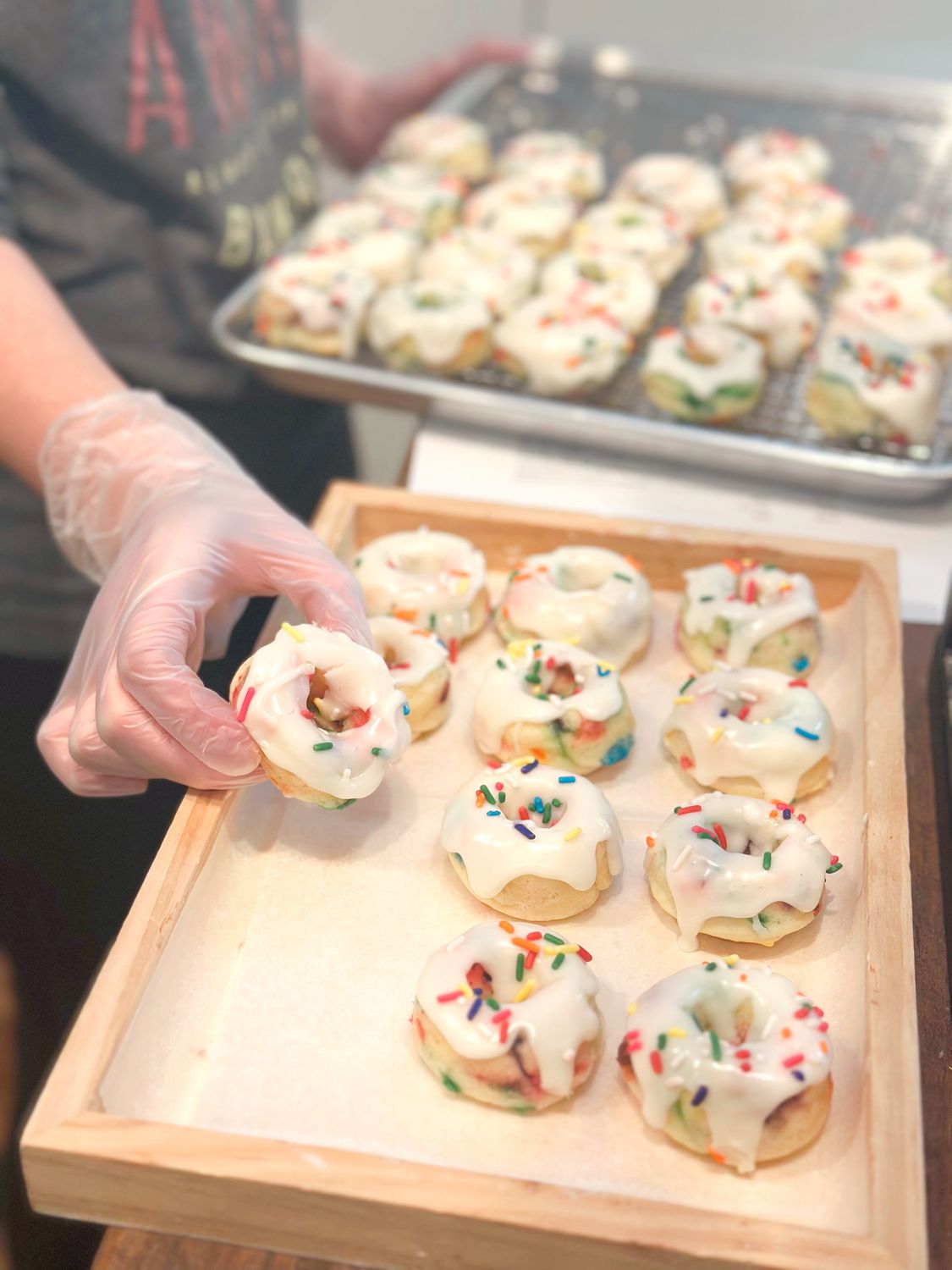 Mini Funfetti Donuts, Dozen
