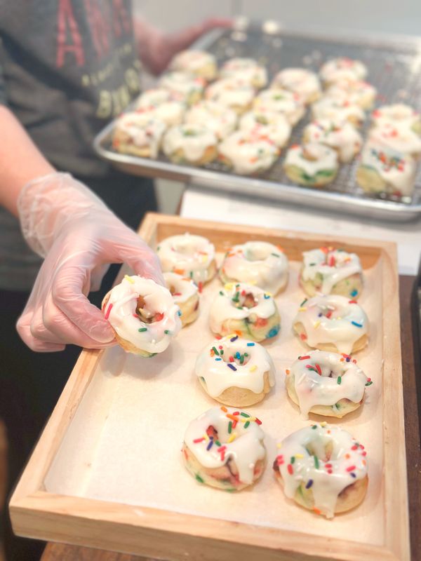Mini Funfetti Donuts, Dozen