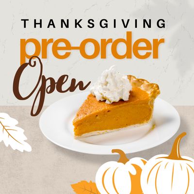 Thanksgiving Pre-Order Menu