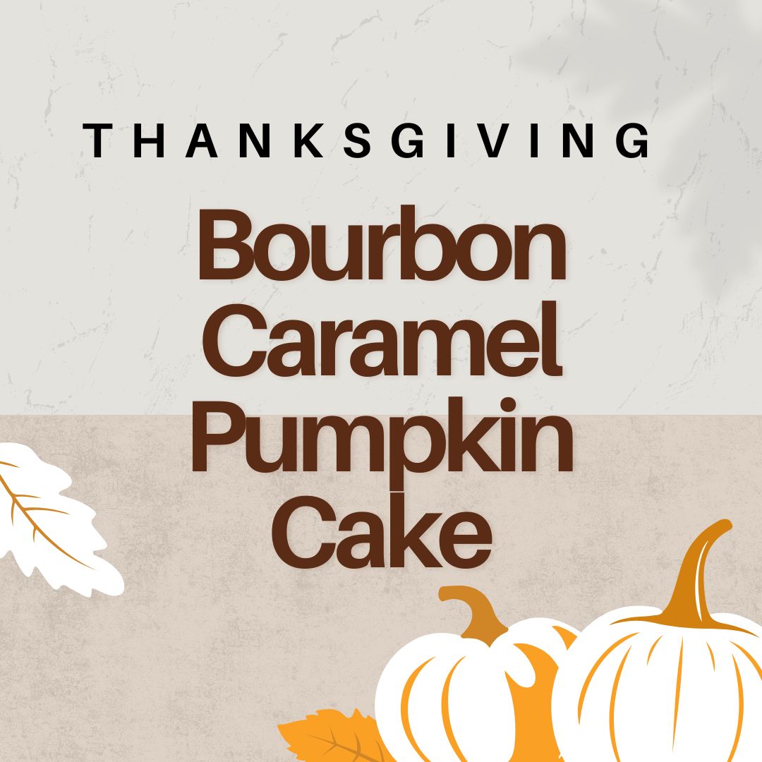 Holiday Bourbon Caramel Pumpkin Cake Tin