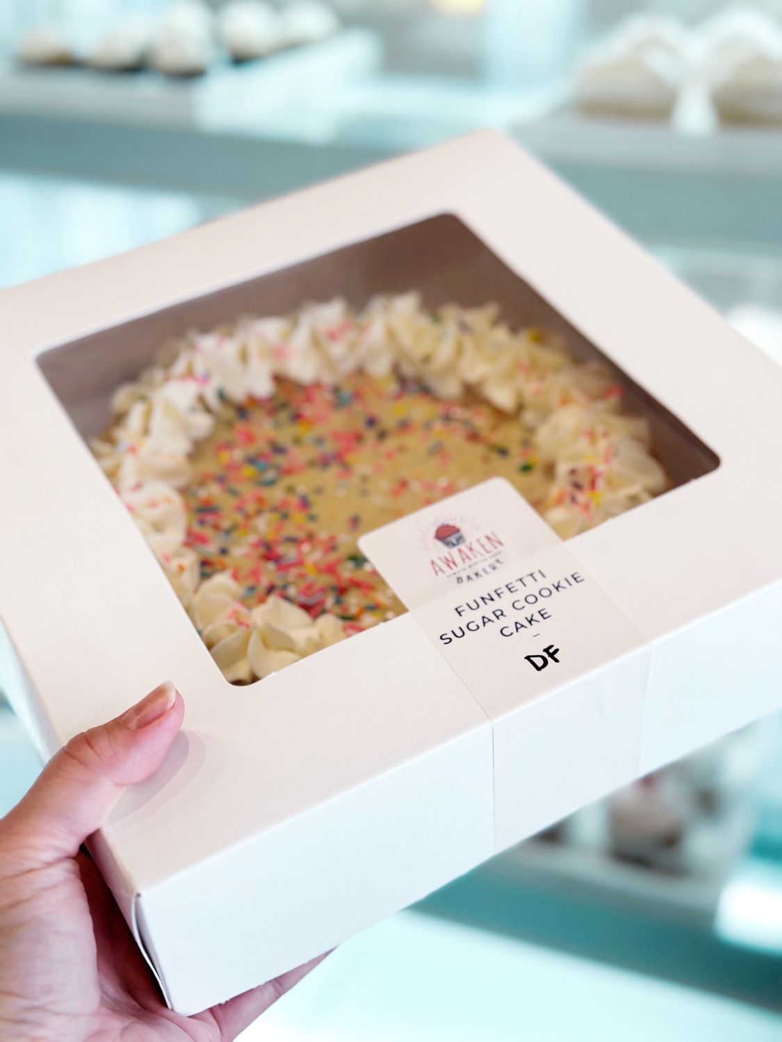 Holiday Funfetti Sugar Cookie Cake (8&quot;, Dairy Free)