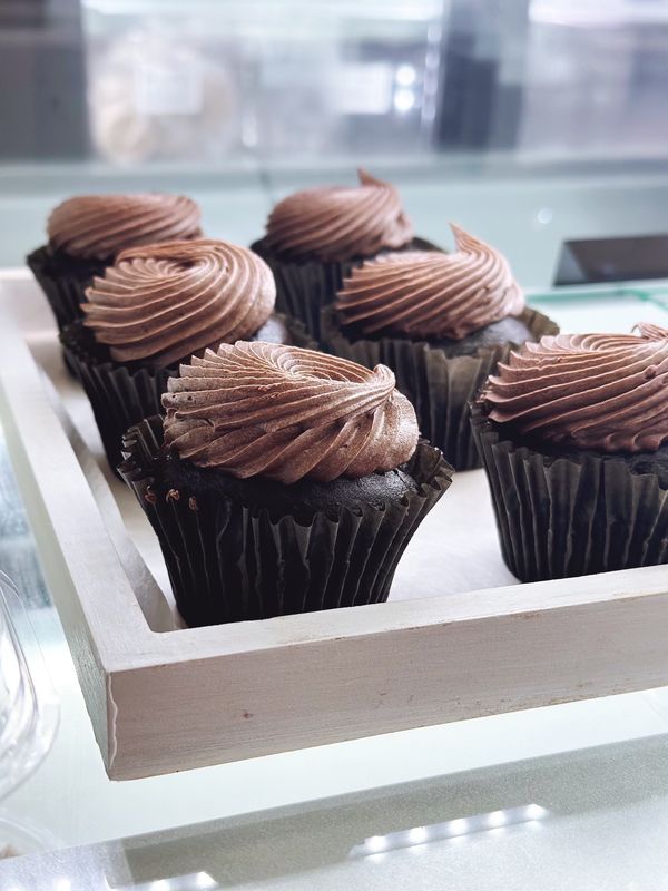 Holiday Double Chocolate Cupcakes (Vegan)