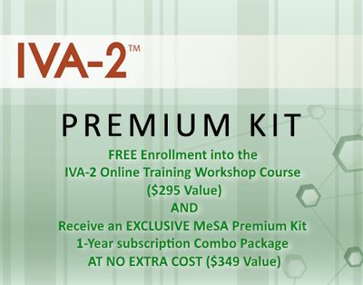 IVA-2 Premium Kit w/ Online Training and 1 Year MeSA Combo Package