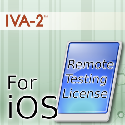 IVA-2 Remote Testing License for iPad or iPhone