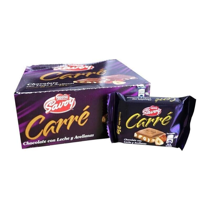 Chocolate Carre Avellanas UNIDAD
