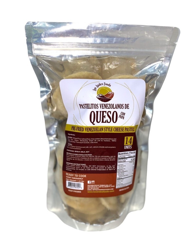 Pastelito Venezolano Precook Queso con papa (14 unid) X Unidad