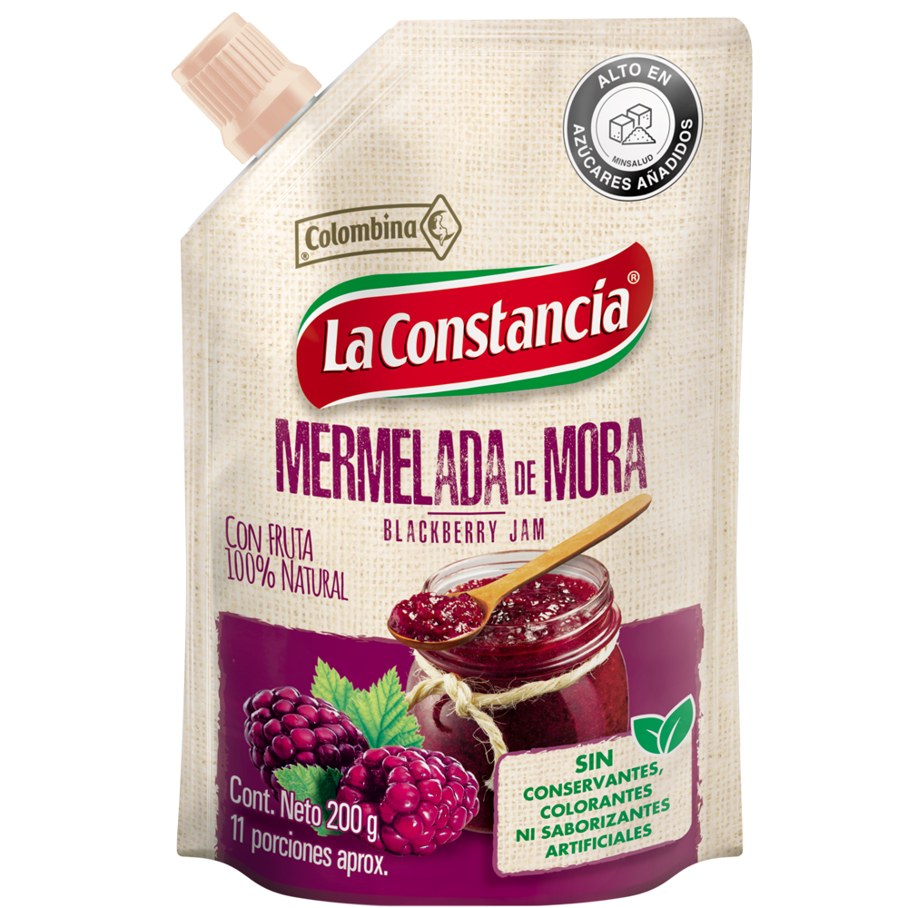 MERMELADA DE MORA 200G CAJAx24und