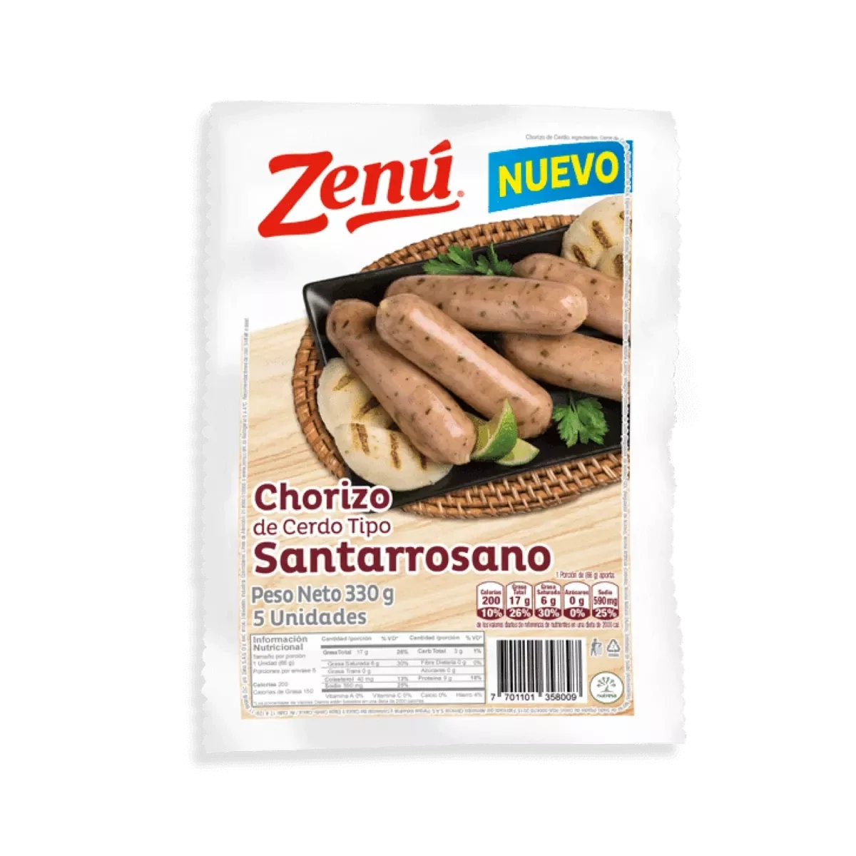 CHORIZO ZENU SANTA ROSANO  15OZ