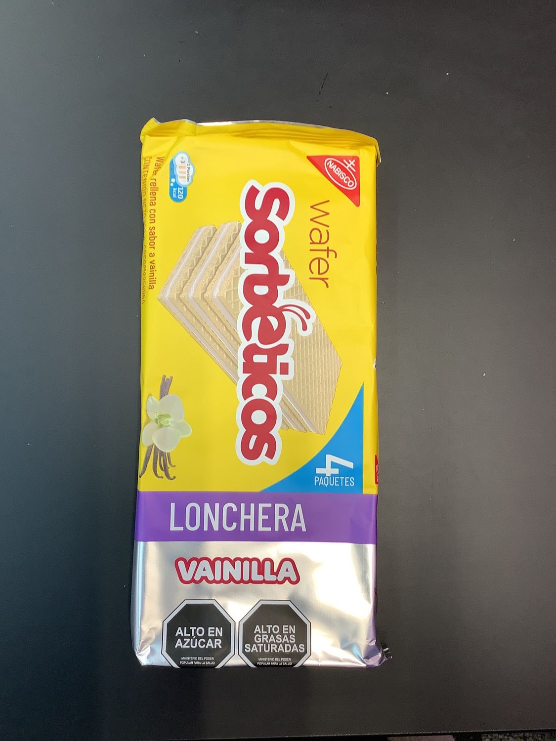 Sobeticos de Vainilla lonchera 4 uds