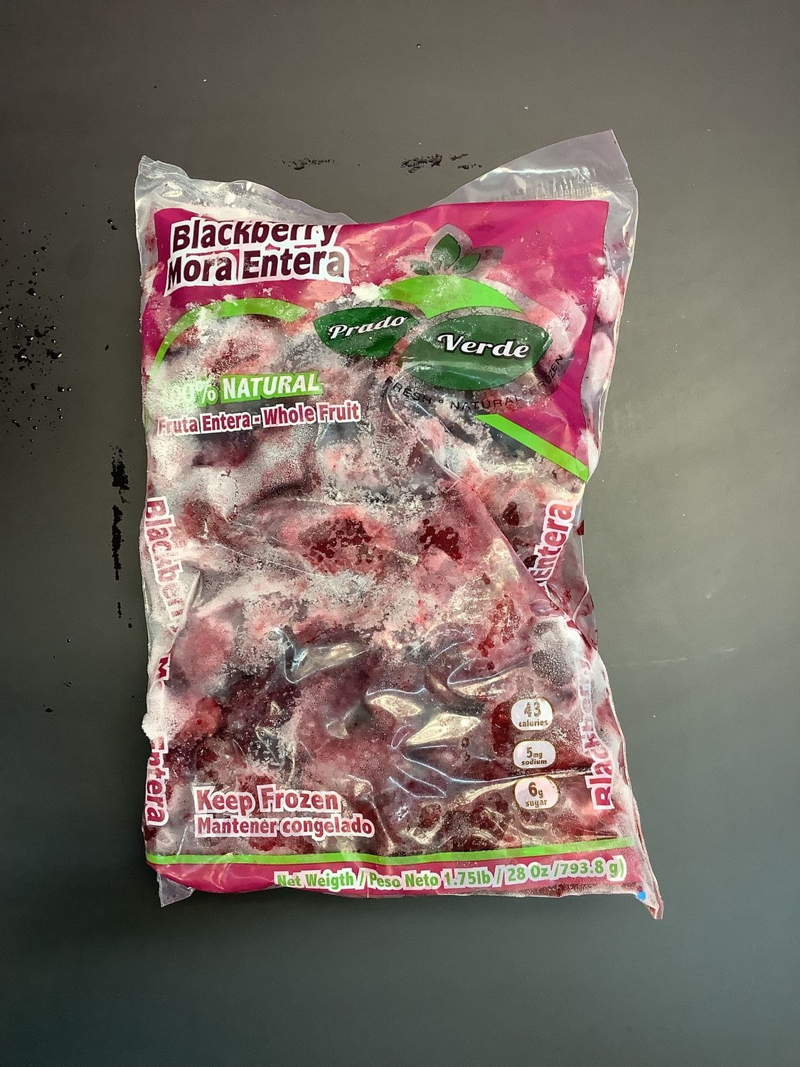 Blackberry Mora entera Prado Verde 1.75lb