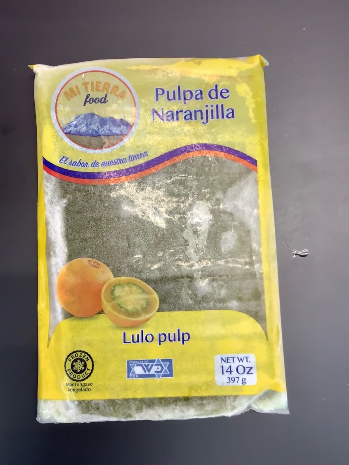 Pulpa de naranjilla Mi Tierra Food 14 oz Lulo pulp