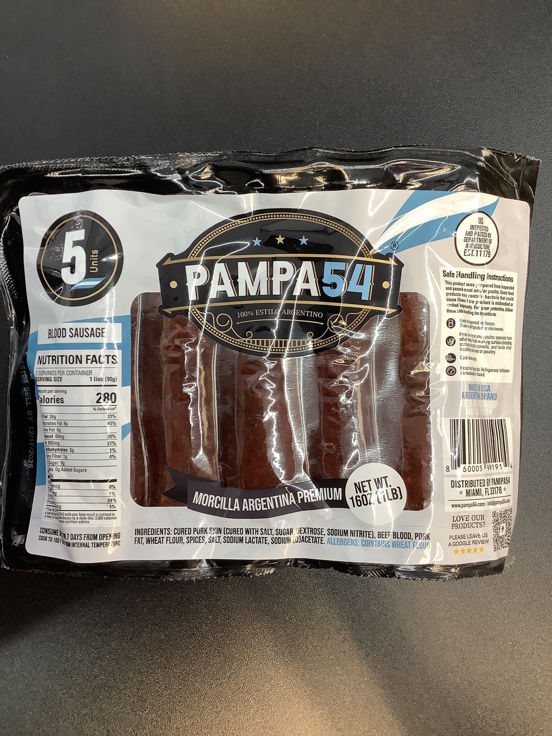 Morcilla argentina Pampa54