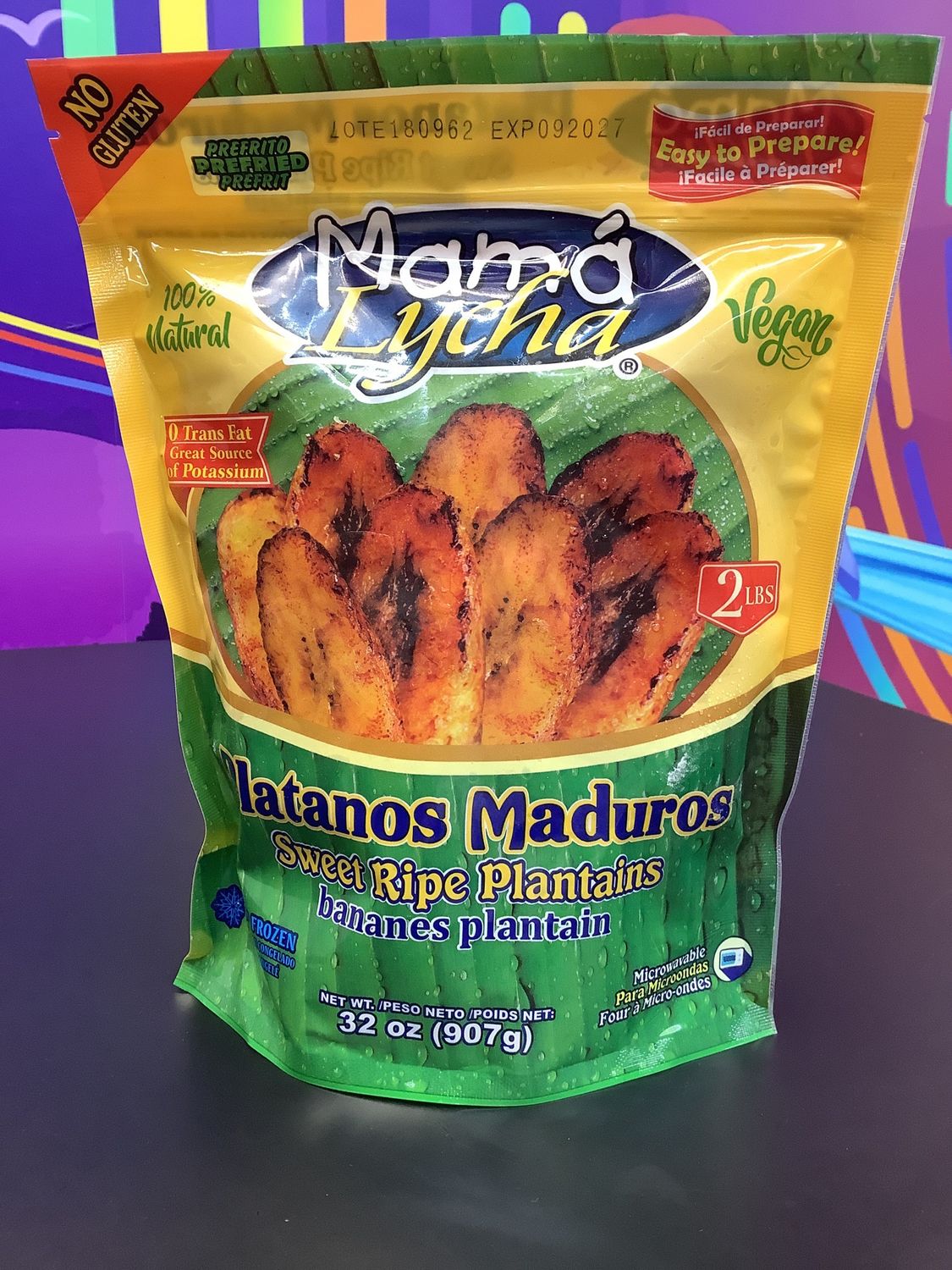 Plátano maduro congelados Mama Lycha
