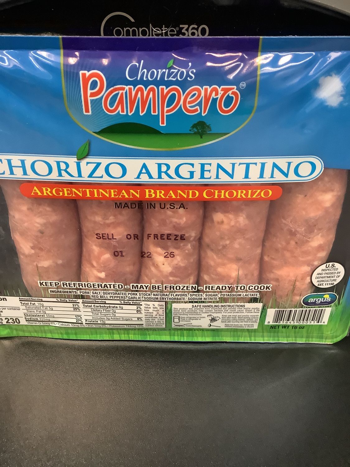 Chorizo Argentine pampero