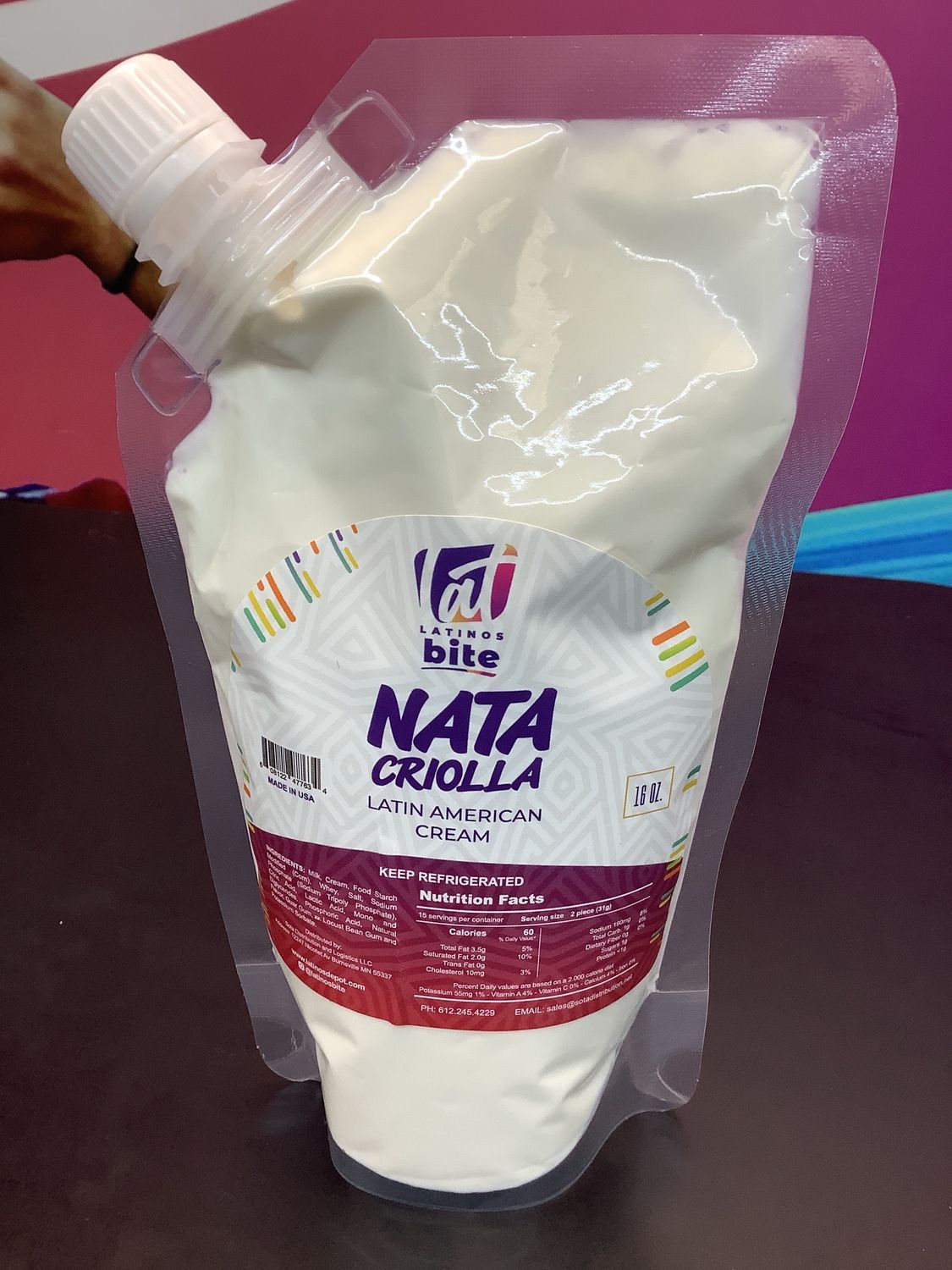 Nata criolla Latinos bite 16onz