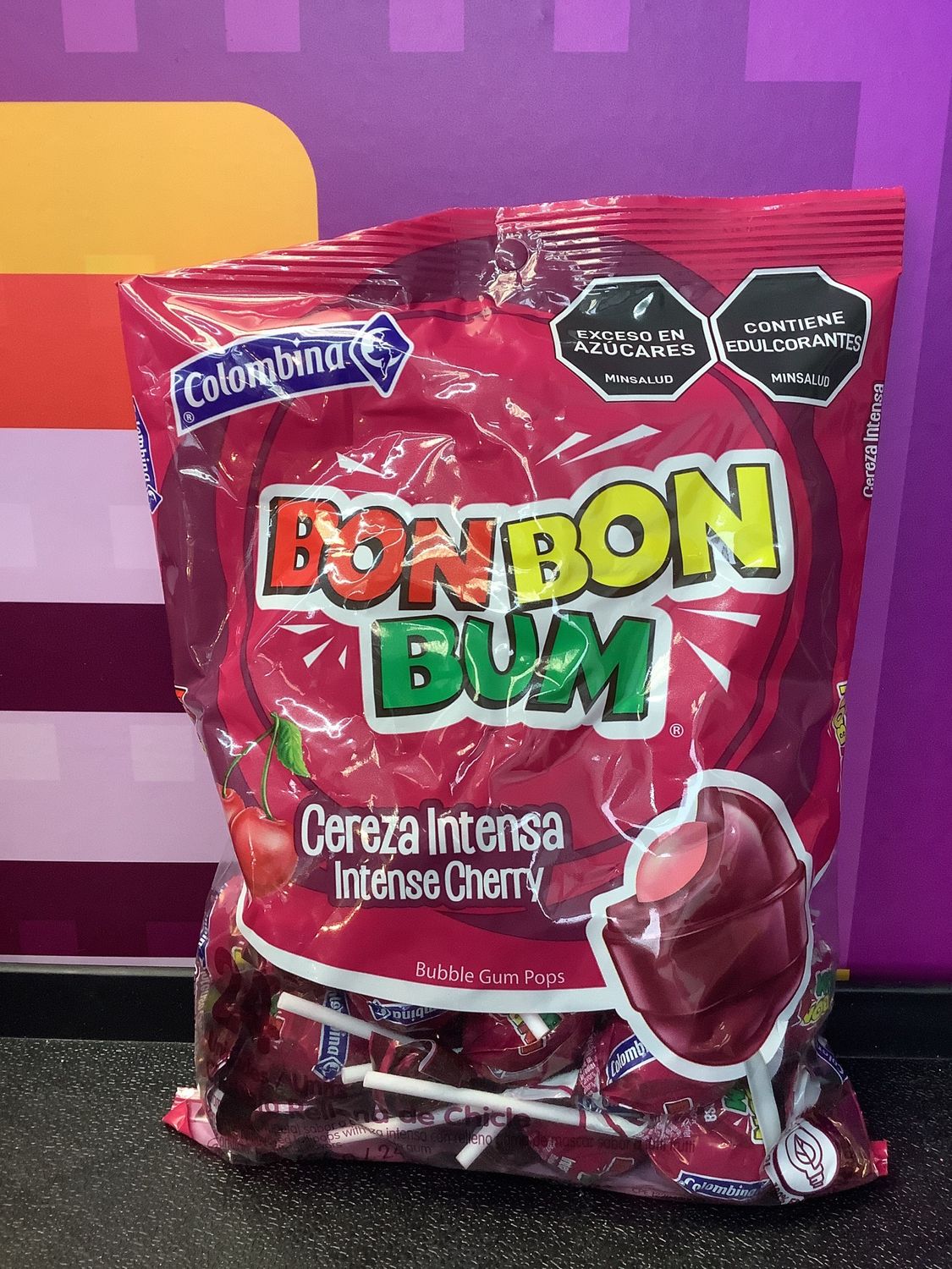 Chupeta Bon bon bum Cereza Chupeta Bon bon bum Cereza