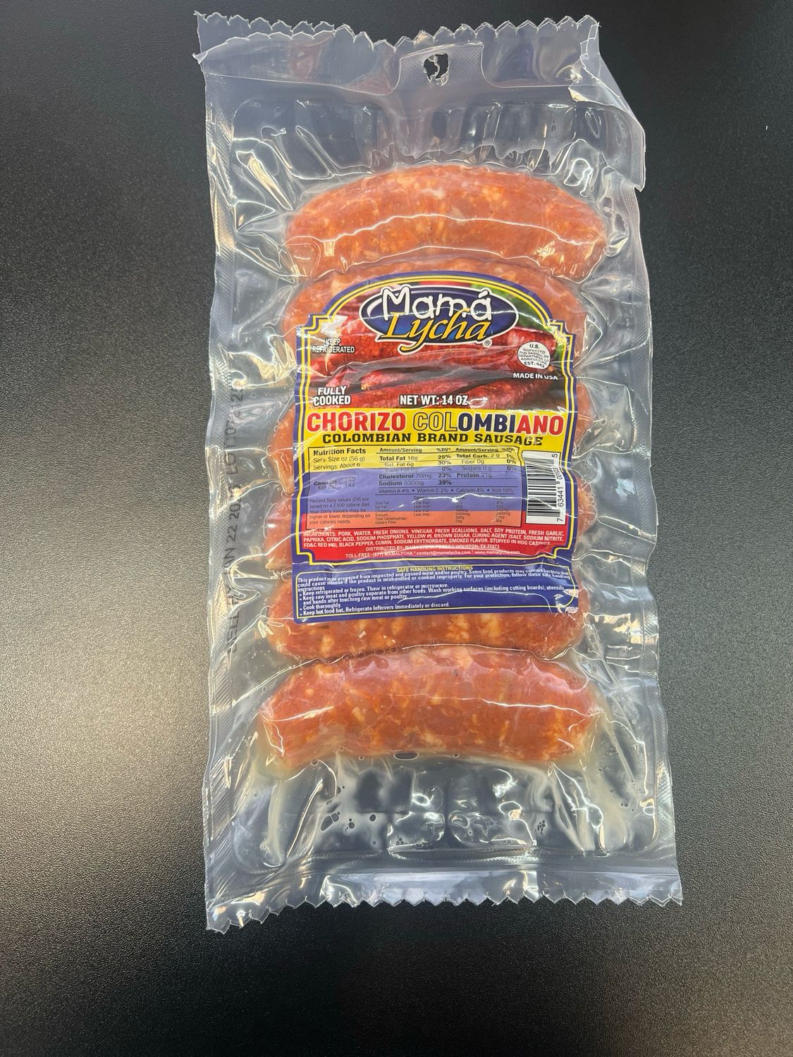 Chorizo Colombiano Mama Lycha 14oz Chorizo Colombiano Mama Lycha 14oz