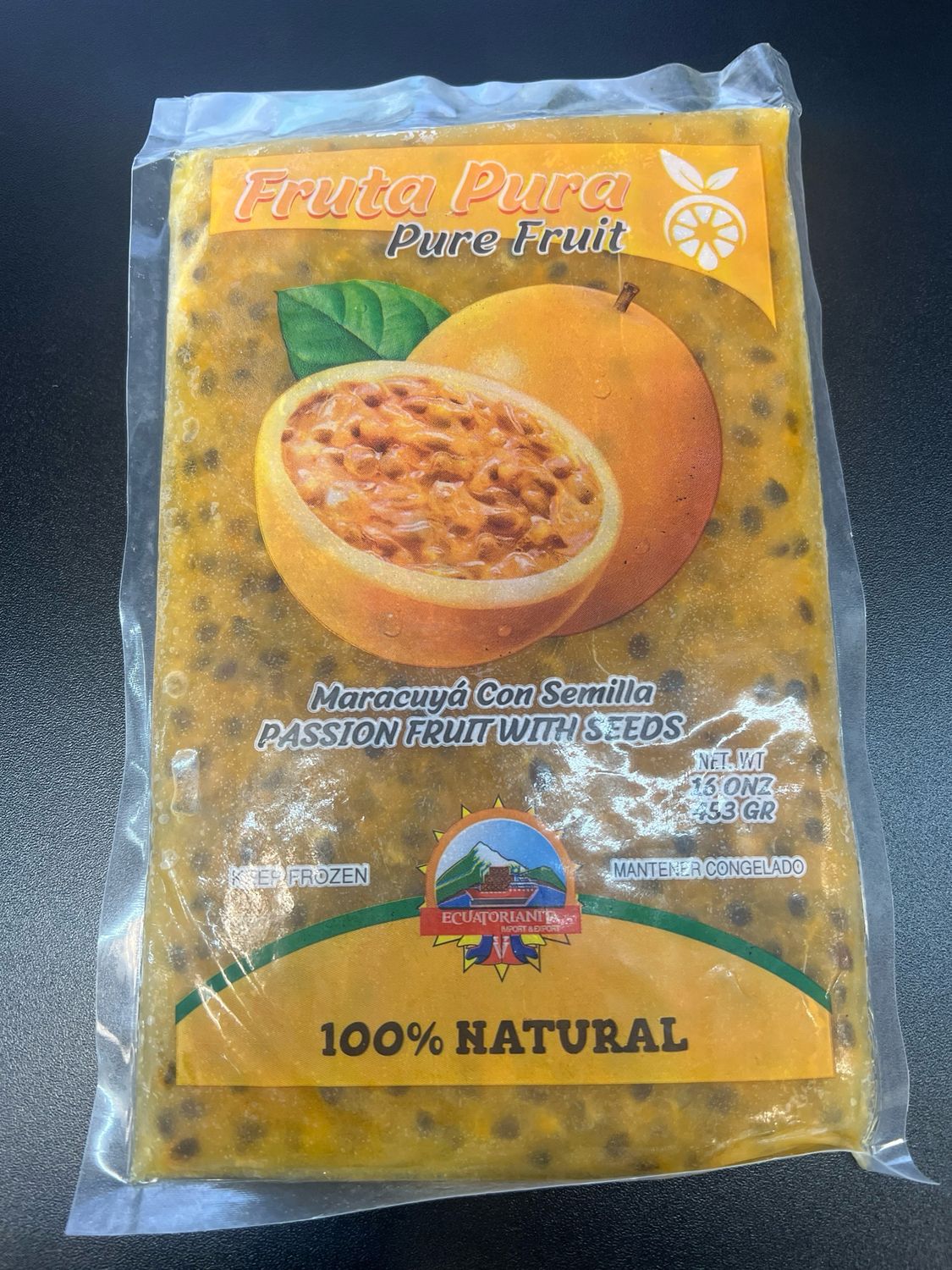 Maracuya Pulpa 16oz 100% Natural Con Semilla Maracuya Pulpa 16oz 100% Natural Con Semilla