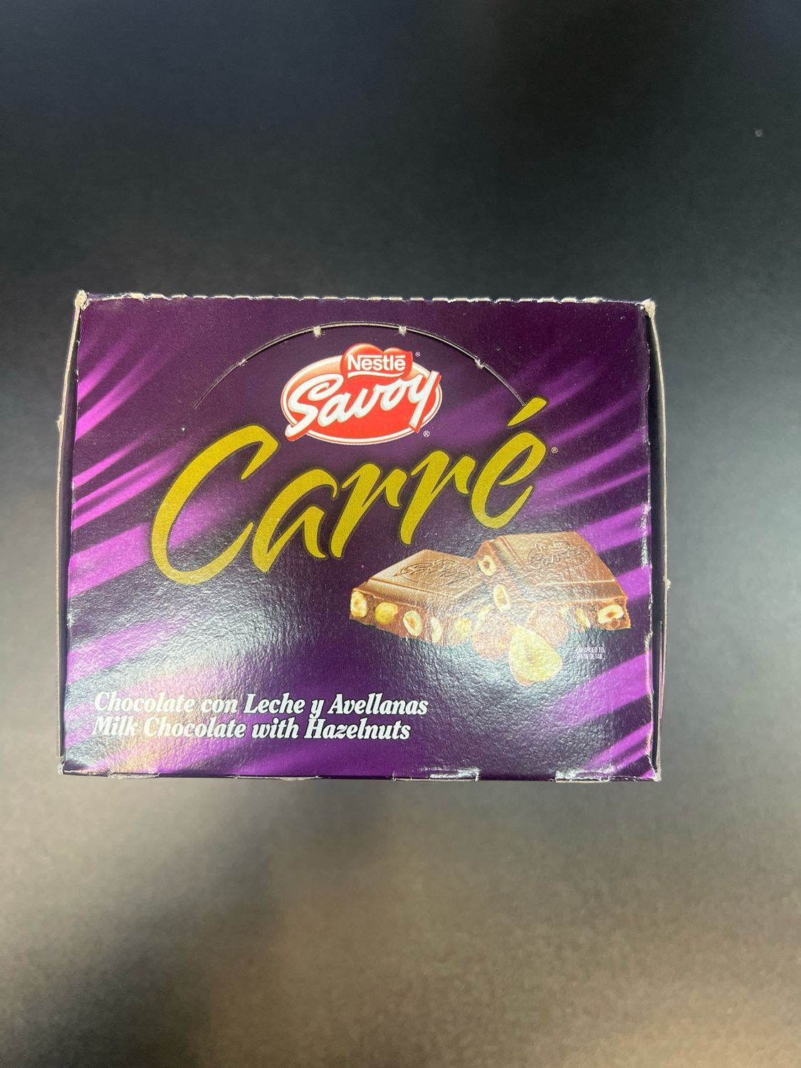 Chocolate Carré caja x 10 unidades 3.52 oz